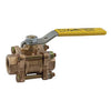 8210301 | Ball Valve 82-100 Bronze 1/2 Inch FPT 3-Piece Full Port | Apollo Products