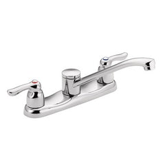 Moen 8780 Kitchen Faucet M-Bition 8 Inch Spread 2 Lever ADA Chrome 1.5 Gallons per Minute | Midwest Supply Us