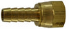 32105C | 3/8 BARB X 3/8 SAE CRIMP STYLE, Brass Fittings, Hose Barb, Female 45 Deg Flare Swivel | Midland Metal Mfg.