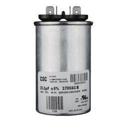 York S1-02423181700 Capacitor Run 25 MDF 370 Volt Round | Midwest Supply Us