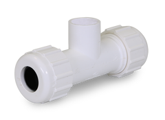 Everflow 375CT012 1/2" PVC COMPRESSION TEE SOLVENT BRANCH NSF APPROVED | Midwest Supply Us