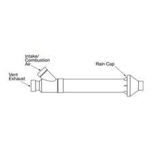 Bradford White 2394406901 Vent Kit Concentric 3 Inch for EF Series Gas Water Heater | Midwest Supply Us