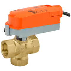 Belimo Z3050QPF-E+CQBUP-3-T ZoneTight™ (QCV), Press Fit, 1/2", 3-way, Cv 1 |Valve Actuator, Non fail-safe, AC 100...240 V, On/Off, Floating point, terminals | Midwest Supply Us