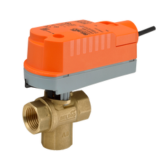Belimo Z3075QPF-J+CQKB24-LL ZoneTight™ (QCV), Press Fit, 3/4", 3-way, Cv 4.6 |Valve Actuator, Electronic fail-safe, AC/DC 24 V, On/Off, Normally Open, Fail-safe position Open | Midwest Supply Us