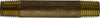 40020 | 1/4 X CLOSE RED BRASS NIPPLE | Midland Metal Mfg.