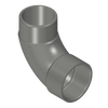409-030SG | 3 PVC GRAY SWEEP 90 ELBOW SOCXSPIGOT SCH40 | (PG:40) Spears