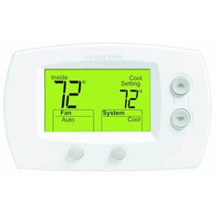 HONEYWELL HOME TH5320R1002/U Thermostat FocusPRO 5000 Non-Programmable Digital Wireless 24 Volt 3 Heat/2 Cool Heat Pump-2 Heat/2 Cool Conventional White 40-90 Degrees Fahrenheit | Midwest Supply Us