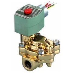 ASCO 8220G409 Solenoid Valve 8220 2-Way Brass 3/4 Inch NPT Normally Closed 120 Volt Alternating Current PTFE | Midwest Supply Us
