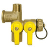 41672 | Ball Valve Pro-Pal 1/2 Inch Female x Male x Female x Hose Brass Full Port 600WOG-PSI PTFE 350 Degrees Fahrenheit for Residential or Light Commercial Use with Water or Oil | Webstone