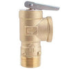 LF3L-34 | Relief Valve Poppet/Pressure 3/4 Inch Male x Female Lead Free Bronze 150 Pounds per Square Inch for Domestic Storage Tanks and Tankless Water Heaters | Watts