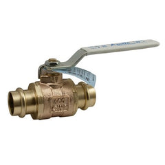 Apollo Products 77WLF10601A 77WLF Series 1-1/4" Lead Free Two-Piece Full Port Press End Bronze Ball Valve | Midwest Supply Us