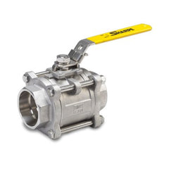 Sharpe Valves 53036TE-12 Ball Valve 5303 316 Stainless Steel 1/2 Inch Threaded 3 Piece Locking Lever PTFE Full Port | Midwest Supply Us