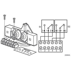 Honeywell 43191680-105 DUAL AUX. SWITCH FOR ML6425 ONLY | Midwest Supply Us