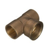 34X12X34CFCT | Tee Import 3/4 x 1/2 x 3/4 Inch Cast Brass Copper x Female x Copper | Matco-Norca