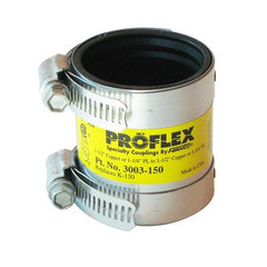 Fernco 3003-150 Coupling Proflex Shielded 1-1/2 Inch Copper to Copper | Midwest Supply Us