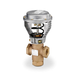 Siemens 268-03204 Valve assy 3W Mix 1-1/4" 16Cv Eq Pct/Lin Brass Trim FxF, 4" Pneu Act 3-8psi | Midwest Supply Us