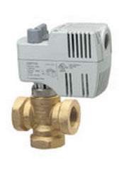 Siemens Building Technology 242-00231 Zone valve, 3-way, 1/2", 2.5 Cv, NPT w/ 24V 2-position SR actuator, fails AB-B | Midwest Supply Us