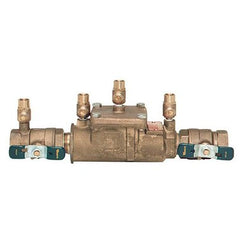 Watts 11/2007M2-QT-FZ Backflow Preventer 007 1-1/2 Inch Bronze Quarter Turn Dual Check 007M2QT-112 175 Pounds per Square Inch 33 to 180 Degrees Fahrenheit | Midwest Supply Us