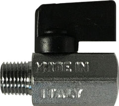 Midland Metal Mfg. 46905I 1/2 M X F CHROME MINI BALL VALVE, Valves, Chrome Plated Brass Mini Ball Valves, Male x Female Chrome Plated Mini Ball Valve | Midwest Supply Us