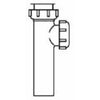 P9185 | Tube Tee White PVC 1-1/2 Inch Slip with Baffle for Solvent Weld | Dearborn Plastic