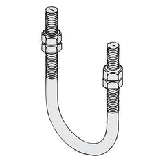 Hangers 137SS0125 U-Bolt 1-1/4 Inch IPS with Hex Nuts T-304/18-8 Stainless Steel | Midwest Supply Us