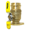 81407HV | Ball Valve Isolator with Rotating Flange 2 Inch Press x Flange Brass Full Port | Webstone
