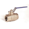 BA475B-114 | Ball Valve Forged Brass 1-1/4 Inch Threaded 2 Piece Full Port 600WOG | Milwaukee Valves