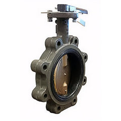 Milwaukee Valves CL223ED-500 Butterfly Valve Ultra-Pure CL Cast Iron 5 Inch Lug Lever Handle EPDM Aluminum Bronze 200 Pounds per Square Inch | Midwest Supply Us