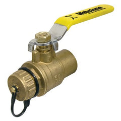 Webstone 50312W Ball Valve Lead Free Brass 1/2x3/4" SweatxHose Full Port | Midwest Supply Us