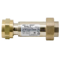 Watts LF7RU2-2-1 Backflow Preventer LF7R 1 Inch Lead Free Bronze Dual Check Union FNPT 175 Pounds per Square Inch for Light Commercial and Residential | Midwest Supply Us