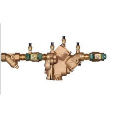 Watts LF909-QT-S-FS1 Backflow Preventer LF909-FS Small Reduced Pressure Zone Assembly 1 Inch Lead Free Bronze Quarter Turn with Strainer FNPT 175 Pounds per Square Inch | Midwest Supply Us