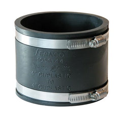 Fernco 1056-44 Coupling Flexible 4 Inch Cast Iron/Plastic to Cast Iron/Plastic | Midwest Supply Us
