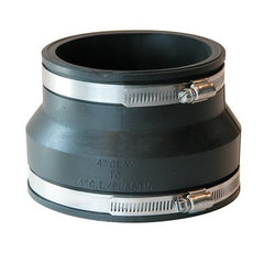 Fernco 1002-44 Coupling Flexible 4 Inch Clay to Cast Iron/Plastic | Midwest Supply Us