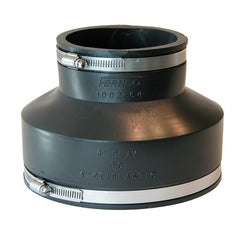 Fernco 1002-64 Coupling Flexible 6 x 4 Inch Clay to Cast Iron/Plastic | Midwest Supply Us