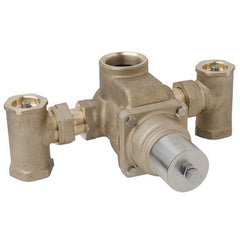 Symmons 7-900 Mixing Valve Tempcontrol Thermostatic 1-1/2 Inch FNPT Brass Removable Check Stops and Union Ells to Adjust Position of Inlets | Midwest Supply Us