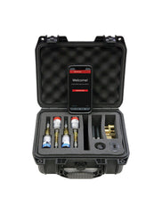 Dwyer 490W-6-HKIT Hydronic differential pressure manometer with wireless sensors | 0-50 psid & 0-200 psid | 1/4" male NPT (2 of each range) | Midwest Supply Us