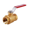 101-026NL | Ball Valve T-1001NL 1-1/4 Inch Female x Female Lead Free Forged Brass Full Port 600CWP/150WSP Lever TFE | Legend Valves