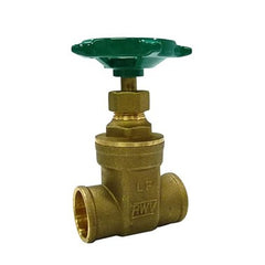 Red White Valve 268AB1 Gate Valve Lead Free Brass 1 Inch Solder 200PSI for WOG | Midwest Supply Us