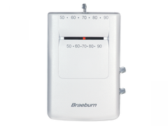 BRAEBURN 500 24v/Millivolt Single Stage Mechanical Mercury Free Thermostat 1H-1C For Conventi | Midwest Supply Us