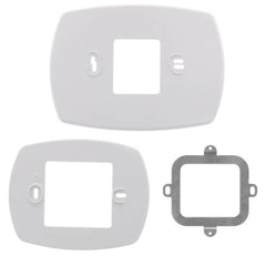 Resideo 50001137-001 COVER PLATE ASSEMBLY FOR TH1000DH, TH2000DH, TH3000, TH4000, TH5000, TH6000, TB7000 SERIES THERMOSTATS. CONTAINS SMALL COVER PLATE, MEDIUM COVER PLATE, BRACKET AND MOUNTING HARDWARE. | Midwest Supply Us