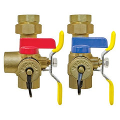 Webstone H-44443WPR Tankless Valve Kit Isolator EXP E2 with 150PSI Pressure Relief Valve 3/4 Inch Threaded Hot & Cold Set of Full Port Forged Brass Ball Valves High-Flow Hose Drains Residential Pressure Relief Valve Adjustable Packing Gland | Midwest Supply Us