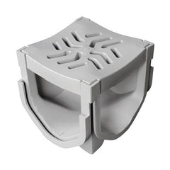Fernco FSDP-QUAD Connector StormDrain 4-Way for Stormdrain Plus Drain Channel Gray | Midwest Supply Us