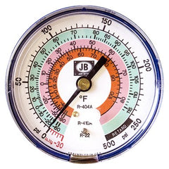 J/B Industries SAE Fittings M2-820 Pressure Gauge Compound/Illuminating 3-1/8 Inch 1/8 Inch MPT Dry Steel | Midwest Supply Us