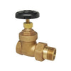 9107F-12 | Radiator Valve Straight Steam 1/2 Inch Female x Male Brass | Red White Valve