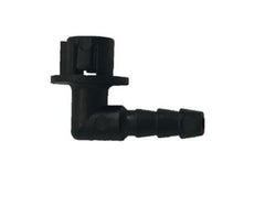 Lennox 51M16 Lennox 51M1601, Nylon Elbow, 1/4 x 0.42", Barb x Snap-In, Black | Midwest Supply Us