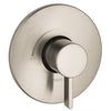4233820 | Pressure Balance Valve Trim Ecostat S Round 1 Lever Brushed Nickel ADA 5.5 Gallons per Minute | Hansgrohe