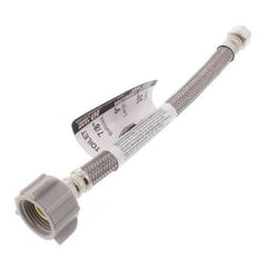 Fluidmaster PRO1T12 Toilet Connector 3/8 x 7/8 x 12 Inch Compression x FIP Braided Stainless Steel | Midwest Supply Us