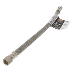 Fluidmaster PRO8F12 Faucet Connector 3/8 x 3/8 x 12 Inch Compression Male x Female Braided Stainless Steel | Midwest Supply Us
