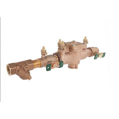 Watts 1-LF009M2-QT-S Backflow Preventer LF009 Reduced Pressure Zone Assembly 1 Inch Lead Free Bronze Quarter Turn with Strainer FNPT 0122693 | Midwest Supply Us