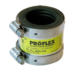 Fernco 3010-150 Coupling Proflex Shielded 1-1/2 Inch Copper to Tubular | Midwest Supply Us